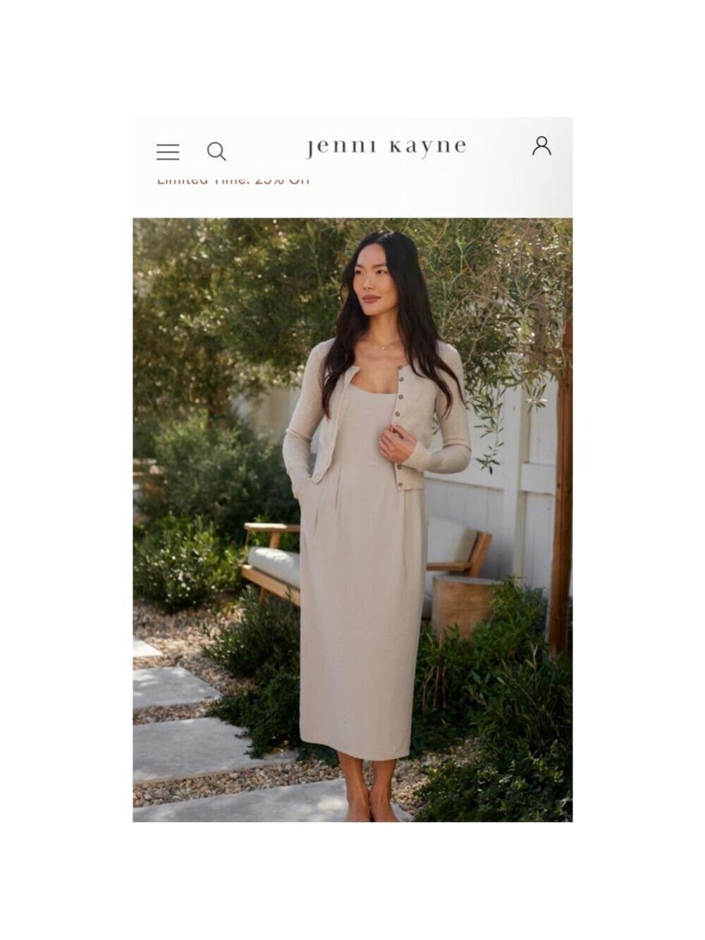 NWT Jenni Kayne Rove Dress Ivory L